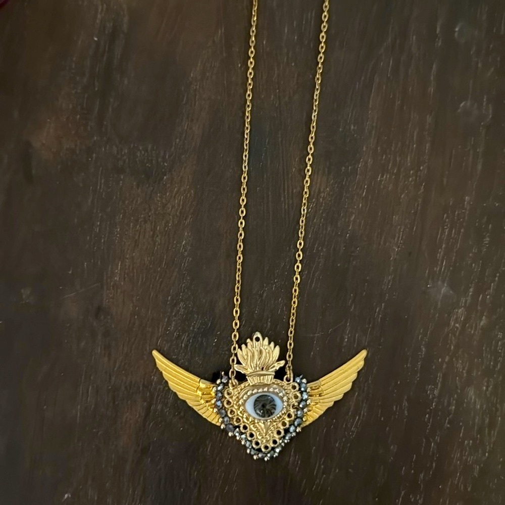 Really unique heart gold necklace